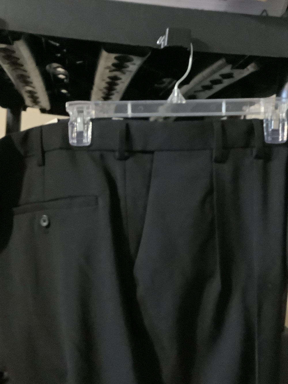 Van Heusen Black Dress Pants with Pleats, 48/30, new - Picture 7 of 8